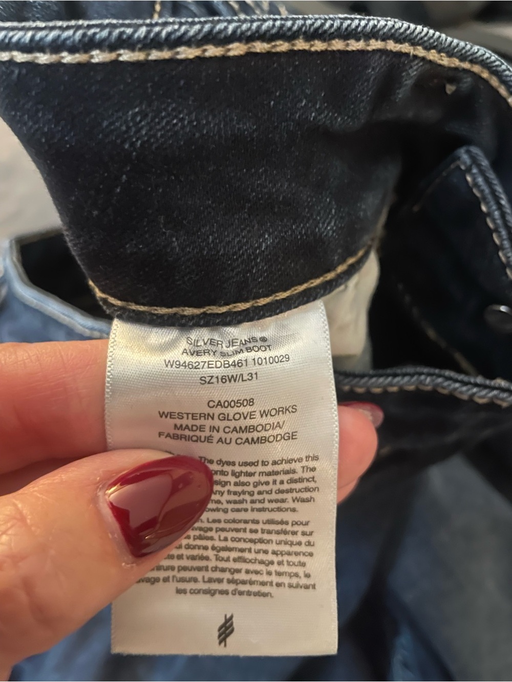 Silver Jeans Avery Slim Boot Cut Jeans - Indigo Denim